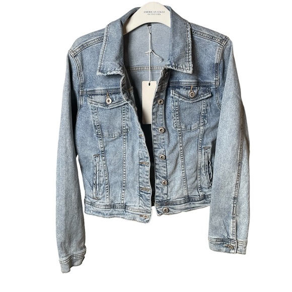 Itamaska Distressed Denim Jacket Light Blue Women’s  XL. - Picture 2 of 16